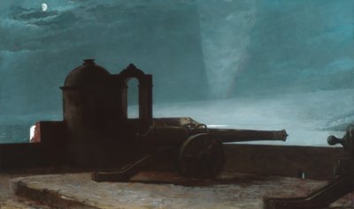 Searchlight on Harbor Entrance, Santiago de Cuba by Winslow Homer