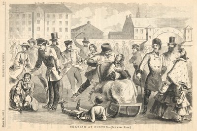 Skating at Boston, from Harper by Winslow Homer