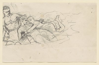 Standing Man Looking Toward Two Drowning Figures (Study for Undertow) by Winslow Homer