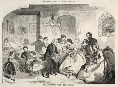 Thanksgiving Day - The Dance by Winslow Homer