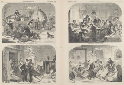 Thanksgiving Day - Ways and Means [upper left] by Winslow Homer