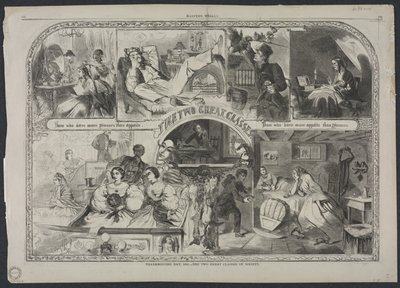 Thanksgiving Day, 1860 - The Two Great Classes of Society by Winslow Homer