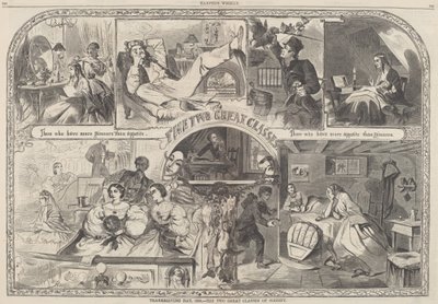Thanksgiving Day, 1860 - The Two Great Classes of Society by Winslow Homer