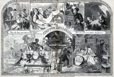 Thanksgiving Day, 1860 - The Two Great Classes of Society by Winslow Homer