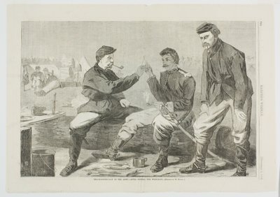 Thanksgiving Day in the Army—After Dinner: The Wish Bone by Winslow Homer