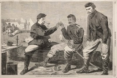 Thanksgiving Day in the Army - After Dinner: The Wish-Bone by Winslow Homer