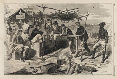 Thanksgiving in Camp by Winslow Homer