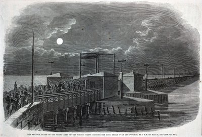 The Advance Guard of the Grand Army of the United States Crossing the Long Bridge over the Potomac at 2 a.m. on May 24, 1861, from Harper