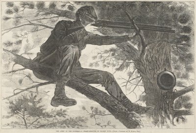 The Army of the Potomac--A Sharp-Shooter on Picket Duty by Winslow Homer