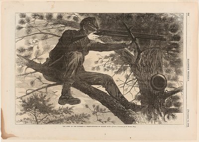 The Army of the Potomac—A Sharp-Shooter on Picket Duty by Winslow Homer