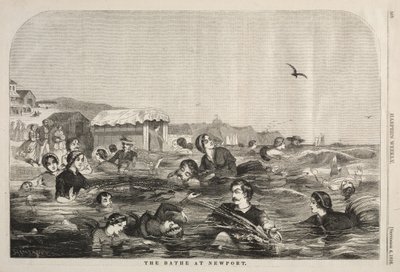 The Baths at Newport by Winslow Homer