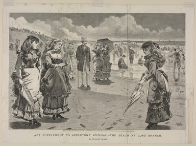 The Beach at Long Branch, 1869 by Winslow Homer