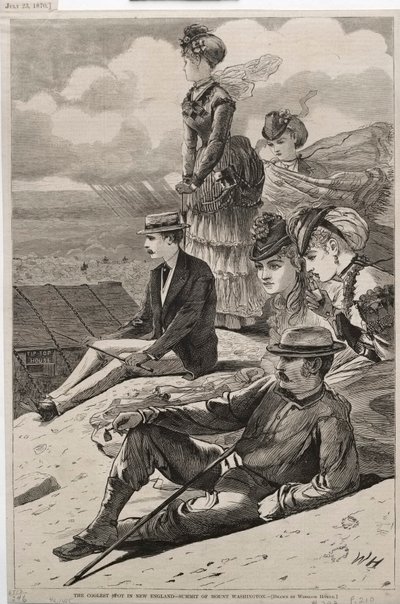 The Coolest Spot in New England - Summit of Mount Washington by Winslow Homer