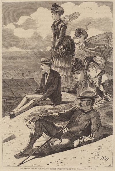 The Coolest Spot in New England - Summit of Mount Washington by Winslow Homer