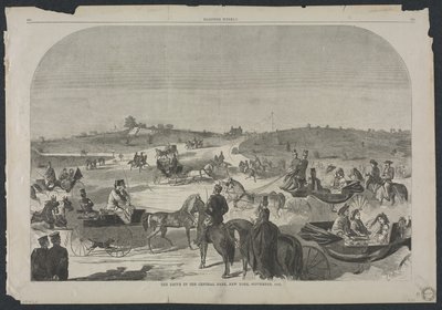 The Drive in Central Park, New York, September, 1860 by Winslow Homer