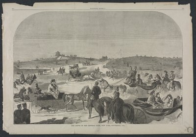 The Drive in Central Park, New York, September 1860 by Winslow Homer