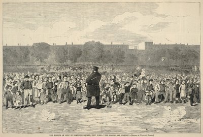 The Fourth of July in Tompkins Square, New York--"The Sogers Are Coming!", from Harper