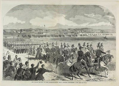 The Grand Review at Camp Massachusetts, Near Concord by Winslow Homer