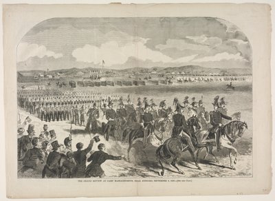 The Grand Review at Camp Massachusetts, near Concord, September 9, 1859 by Winslow Homer