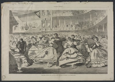 The Great Russian Ball at the Academy of Music, November 5, 1863 by Winslow Homer