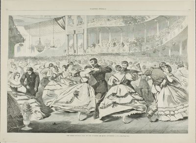 The Great Russian Ball at the Academy of Music, November 5, 1863 by Winslow Homer