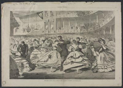 The Great Russian Ball at the Academy of Music, November 5, 1863 by Winslow Homer