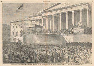 The Inauguration of Abraham Lincoln as President of the United States, at the Capitol, Washington, March 4, 1861 by Winslow Homer