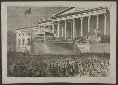 The Inauguration of Abraham Lincoln as President of the United States, at the Capitol, Washington, March 4, 1861 by Winslow Homer