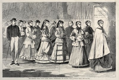 The Morning Walk - Young Ladies School Promenading the Avenue, 1868 by Winslow Homer