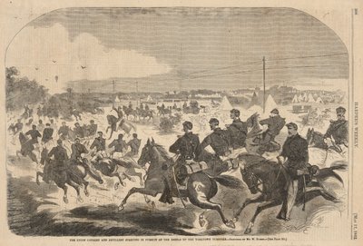The Union Cavalry and Artillery Starting in Pursuit of the Rebels up the Yorktown Turnpike, from Harper