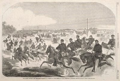 The Union Cavalry and Artillery Starting in Pursuit of the Rebels up the Yorktown Turnpike by Winslow Homer