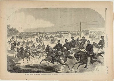 The Union Cavalry and Artillery Starting in Pursuit of the Rebels up the Yorktown Turnpike by Winslow Homer