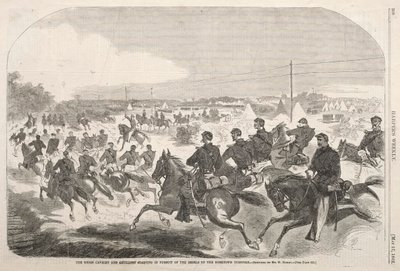 The Union Cavalry and Artillery Starting in Pursuit of the Rebels up the Yorktown Turnpike by Winslow Homer