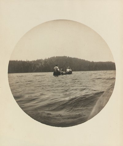 Three canoeists, Lake St. John, Province of Quebec, c.1895, c.1904 by Winslow Homer