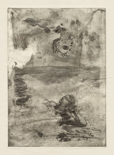 Two Heads (Study after "Undertow") by Winslow Homer
