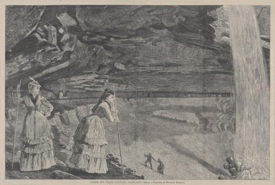 Under the Falls, Catskill Mountains (from a Painting by Winslow Homer) by Winslow Homer