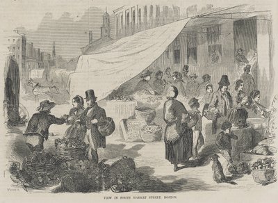 View in South Market Street, Boston by Winslow Homer