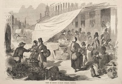 View in South Market Street, Boston by Winslow Homer