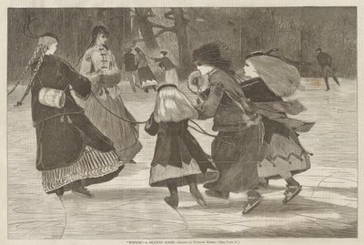 Winter - A Skating Scene by Winslow Homer