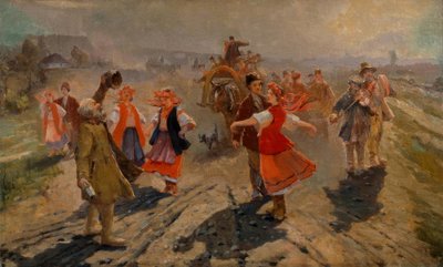 Bridal Procession Near Orel by Wladimir Jegorowitsch Makowski