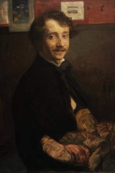 Self-portrait with Masks by Wojciech Weiss