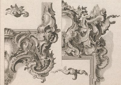 Suggestion for the Decoration of Lower Right and Top Right of an Altar Frame by Wolffgang Christoph Mayr