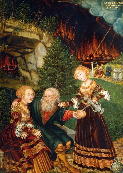 Lot and his daughters by Wolfgang Krodel