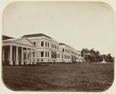 Palace of Daendels on the Waterlooplein in Batavia by Woodbury and Page