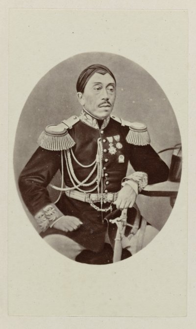 Portrait of Mangkoe Negoro IV by Woodbury and Page