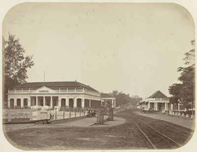 Society Harmony and the Shop of Oger Frères in Batavia by Woodbury and Page