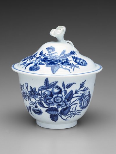 Covered Sugar Bowl by Worcester Porcelain Manufactory