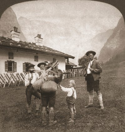 Bavarian Mountaineers, Germany, 1898 by Works and Sun Sculpture Studios