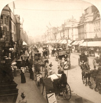 Regent Street, London, 1896 by Works and Sun Sculpture Studios