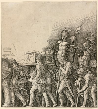 The Triumph of Caesar: Soldiers Carrying Trophies by Workshop of Andrea Mantegna